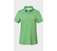 Poloshirt SCHÖFFEL "Polo Shirt Style Fraydo WMN", Damen, Gr. 40, 6175, grün, Oberstoff: 91% Polyester, 9% Elasthan, V-Ausschnitt, Shirts (45354003-40) 6175, grün