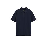 Scotch & Soda Men's Knitted Polo Shirt, Sky Captain 401, XL