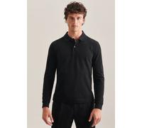 Seidensticker Herren Business Poloshirt Pique - Herren Polohemd Classic - Slim Fit - Langarm - 100% Baumwolle