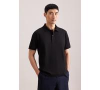 Poloshirt SEIDENSTICKER, Herren, Gr. S, schwarz, 70% Baumwolle, 30% Polyester, unifarben, regular fit, Shirts, Polo Uni (73382868-S) schwarz