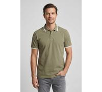 Poloshirt SELECTED "SLHSLIM-ATLAS SPORT SS POLO", Herren, Gr. XXL, grün (vetiver detail:cloud dancer, angor), Jersey, Obermaterial: 95% Baumwolle, 5% Elasthan, unifarben, slim fit normal, ohne Ausschn