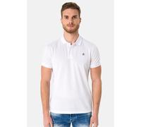 Poloshirt SIR RAYMOND TAILOR "Wheaton", Herren, Gr. L, weiß, 100% Baumwolle, unifarben, ohne Ausschnitt, Shirts, mit klassischem Kragen und kurzer Knopfleiste (17658904-L) weiß