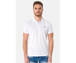 Poloshirt SIR RAYMOND TAILOR "Wheaton", Herren, Gr. XXL, weiß, 100% Baumwolle, unifarben, ohne Ausschnitt, Shirts, mit klassischem Kragen und kurzer Knopfleiste (17658904-XXL) weiß
