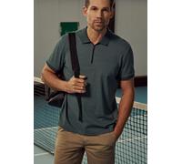 Poloshirt STREET ONE MEN, Damen, Gr. L (42), sea grün, Web, 85% Baumwolle, 15% Polyester, unifarben, normal normal, hoch geschlossener Ausschnitt, Bündchen, Shirts, im soften Baumwoll-Mix (54839033-L)