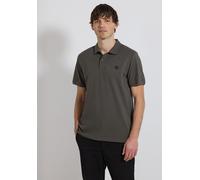 Poloshirt STREET ONE MEN, Damen, Gr. M (40), oil grau, Web, 95% Baumwolle, 5% Elasthan, unifarben, comfort fit normal, hoch geschlossener Ausschnitt, normaler Saum, Shirts, aus Baumwolle mit Stretchan