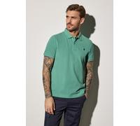 Poloshirt STREET ONE MEN, Herren, Gr. XL (44), grün (mint grün), Web, 100% Baumwolle, unifarben, gerade normal, hoch geschlossener Ausschnitt, Bündchen, Shirts, aus reiner Baumwolle (18213713-XL) mint