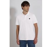 Poloshirt STREET ONE MEN, Herren, Gr. XL (44), hellweiß, Web, 95% Baumwolle, 5% Elasthan, unifarben, comfort fit normal, hoch geschlossener Ausschnitt, normaler Saum, Shirts, aus Baumwolle mit Stretch