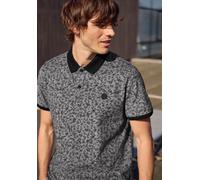 Poloshirt STREET ONE MEN, Herren, Gr. XXL (46), schwarz, Web, 100% Baumwolle, gemustert, normal normal, hoch geschlossener Ausschnitt, abgesteppt, Shirts, aus reiner Baumwolle (19065655-XXL) schwarz