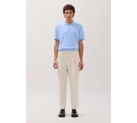 Poloshirt STUDIO SEIDENSTICKER, Herren, Gr. M, blau (hellblau), 90% Baumwolle, 10% Seide, unifarben, regular fit, Shirts, Strick Polo Uni (75838906-M) hellblau