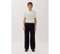 Poloshirt STUDIO SEIDENSTICKER, Herren, Gr. M, ecru, 90% Baumwolle 10% Seide, unifarben, regular fit, Shirts, Strick Polo Uni (93659731-M) ecru