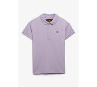 Poloshirt SUPERDRY "HERITAGE SLIM FIT POLO", Damen, Gr. S, parma violet lila, Single Jersey, Obermaterial: 97% Baumwolle, 3% Elasthan, unifarben, skinny fit normal, Shirts (31746254-S) parma violet li