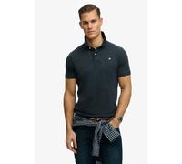 Poloshirt SUPERDRY "VINTAGE DESTROY POLO", Herren, Gr. XL, eclipse navy, Single Jersey, Obermaterial: 100% Baumwolle, unifarben, relaxed fit normal, Rundhals, Shirts (60715457-XL) eclipse navy