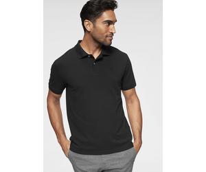 Poloshirt TOM TAILOR "Basic", Herren, Gr. L, schwarz, Piqué, Obermaterial: 100% Baumwolle, unifarben, normal, Flachstrickbündchen, Shirts, Baumwoll-Piqué, Topseller (352010-L) schwarz