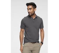 Poloshirt TOM TAILOR "Basic", Herren, Gr. S, grau (anthrazit), Piqué, Obermaterial: 100% Baumwolle, unifarben, normal, Flachstrickbündchen, Shirts, Baumwoll-Piqué (309360-S) anthrazit