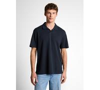 Poloshirt TOM TAILOR DENIM, Damen, Gr. M, sky captain blau, Web, Obermaterial: 60% Baumwolle, 40% Polyester, unifarben, regular fit normal, ohne Ausschnitt, Shirts, mit Polo Kragen (64243246-M) sky ca