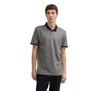 TOM TAILOR DENIM - Piqué Poloshirt aus Baumwolle chalk grey two tone XL
