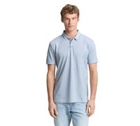 Poloshirt TOM TAILOR DENIM, Herren, Gr. XL, citadel blau two tone pique, Single Jersey, Obermaterial: 100% Baumwolle, unifarben, regular fit normal, ohne Ausschnitt, angesetztes Bündchen, Shirts, mit
