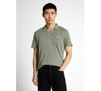 Poloshirt TOM TAILOR, Damen, Gr. 3XL, grauish shadow olive, Single Jersey, Obermaterial: 60% Baumwolle, 40% Polyester, unifarben, regular fit normal, ohne Ausschnitt, Shirts, mit Logo Stickerei (62148