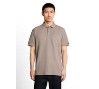 Poloshirt TOM TAILOR, Herren, Gr. L, beige (driftwood taupe), Piqué, Obermaterial: 60% Baumwolle, 40% Polyester, unifarben, regular fit hüftbedeckend, Rundhals, Shirts, Sommer-Poloshirt mit Knopfleist