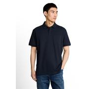 Poloshirt TOM TAILOR, Herren, Gr. M, sky captain blau, Piqué, Obermaterial: 60% Baumwolle, 40% Polyester, unifarben, regular fit hüftbedeckend, Rundhals, Shirts, Sommer-Poloshirt mit Knopfleiste (9750