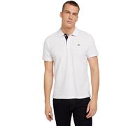 TOM TAILOR Herren Basic Piqué Poloshirt, 20000 - White, S