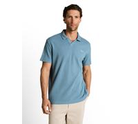 Poloshirt TOM TAILOR, Herren, Gr. XL, mountain spring blau, Single Jersey, Obermaterial: 60% Baumwolle, 40% Polyester, unifarben, regular fit normal, ohne Ausschnitt, Shirts, mit Logo Stickerei (56788