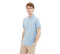 Tom Tailor Herren Poloshirt Basic Piqué – gewaschenes Mittelblau – XXL