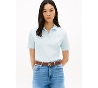 Poloshirt TOMMY HILFIGER "1985 Regular Fit Pique Premium Polo", Damen, Gr. XL (46), keepsake blau, Piqué, Obermaterial: 96% Baumwolle, 4% Elasthan, unifarben, regular fit hüftlang, Rundhals, eingesetz