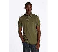 Poloshirt TOMMY HILFIGER "1985 REGULAR POLO", Herren, Gr. L, grün (army grün), Piqué, Obermaterial: 96% Baumwolle, 4% Elasthan, bestickt, unifarben, hoch geschlossener Ausschnitt, Shirts, aus Piqué (1