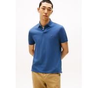 Poloshirt TOMMY HILFIGER "1985 REGULAR POLO mit Kontraststreifen und Knopfleiste", Herren, Gr. XL, blau (aegean sea), Jersey, Obermaterial: 96% Baumwolle, 4% Elasthan, normal hüftbedeckend, hoch gesch