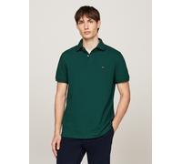 Poloshirt TOMMY HILFIGER "1985 REGULAR POLO mit Kontraststreifen und Knopfleiste", Herren, Gr. XL, grün (ornamental grün), Jersey, Obermaterial: 96% Baumwolle, 4% Elasthan, normal hüftbedeckend, hoch