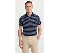 Poloshirt TOMMY HILFIGER "1985 SLIM POLO", Herren, Gr. L, carbon navy, ivory petal, Piqué, Obermaterial: 96% Baumwolle, 4% Elasthan, Shirts, Markenstickerei, aus Baumwoll-Piqué (79861730-L) carbon nav