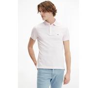 Poloshirt TOMMY HILFIGER "1985 SLIM POLO", Herren, Gr. XL (54), rosa (light pink), Piqué, Obermaterial: 96% Baumwolle, 4% Elasthan, bestickt, unifarben, Shirts Poloshirt, Markenstickerei, aus Baumwoll