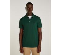Poloshirt TOMMY HILFIGER "1985 SLIM POLO mit Piqué-Struktur und Stickerei", Herren, Gr. M, grün (ornamental grün), Piqué, Obermaterial: 96% Baumwolle, 4% Elasthan, Basic, slim fit, eingesetzt Bündchen