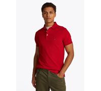 Tommy Hilfiger Herren Poloshirt Kurzarm 1985 Slim Fit, Mehrfarbig (Medium Red), L