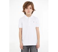 Tommy Hilfiger Jungen Poloshirt Kurzarm aus Bio-Baumwolle, Weiß (Bright White), 16 Jahre