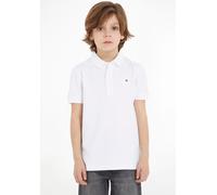 Tommy Hilfiger Jungen Poloshirt Kurzarm aus Bio-Baumwolle, Weiß (Bright White), 6 Jahre