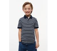 Tommy Hilfiger Boys Flag Polo Ss Navy Stripe Größe: 14 | Hemden Outlet | kids | Blau