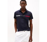 Poloshirt TOMMY HILFIGER "HILFIGER CHEST INSERT REG POLO" Gr. L, blau (desert sky) Herren Shirts (87439629-L) desert sky