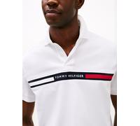 Tommy Hilfiger Herren Poloshirt Kurzarm Chest Insert Regular Fit, Weiß (White), L