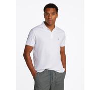 Poloshirt TOMMY HILFIGER "LIQUID COTTON ESSENTIAL REG POLO", Herren, Gr. M, weiß, Jersey, Obermaterial: 100% Baumwolle, Shirts (21364942-M) weiß
