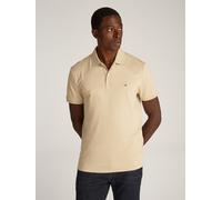Poloshirt TOMMY HILFIGER "LIQUID COTTON REG SEASONAL POLO", Herren, Gr. XL, grün (sandalwood), Jersey, Obermaterial: 100% Baumwolle, unifarben, normal hüftlang, Rippbündchen, Shirts, mit Logostickerei