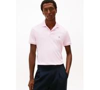 Poloshirt TOMMY HILFIGER "LIQUID COTTON REGULAR SEASONAL", Herren, Gr. L, rosa (frosted pink), Jersey, Obermaterial: 100% Baumwolle, normal hüftlang, Rippbündchen, Shirts, mit Logostickerei (71350602-