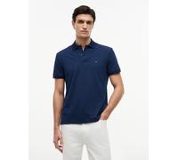 Poloshirt TOMMY HILFIGER "MICROPRINT PIQUE", Herren, Gr. S, carbon navy, Piqué, Obermaterial: 100% Baumwolle, regular fit normal, Shirts, mit geometrischem Muster, regular fit (71905811-S) carbon navy