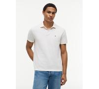 Poloshirt TOMMY HILFIGER "MICROPRINT PIQUE", Herren, Gr. XXL, ivory petal, Piqué, Obermaterial: 100% Baumwolle, regular fit normal, Shirts, mit geometrischem Muster, regular fit (94556167-XXL) ivory p