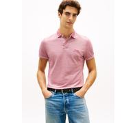 Poloshirt TOMMY HILFIGER "OXFORD TWO TONE REGULAR PLACKET", Herren, Gr. M, regatta rot, weiß, Jersey, Obermaterial: 100% Baumwolle, unifarben, regular fit normal, Rundhals, eingesetzt abgesteppte Kant