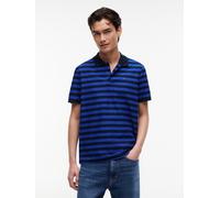 Poloshirt TOMMY JEANS "TJM REG STRIPE POLO EXT", Herren, Gr. XL, providence blau stripe, Jersey, Obermaterial: 100% Baumwolle, gestreift, regular fit hüftbedeckend, Rundhals, angesetztes Bündchen, Shi