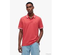 Poloshirt TOMMY JEANS "TJM REGULAR TIPPED", Herren, Gr. XXL, anthem rot, Jersey, Obermaterial: 100% Baumwolle, regular fit normal, Rundhals, eingesetzt angesetztes Bündchen, Shirts, Regular fit mit Po