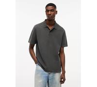 Poloshirt TOMMY JEANS "TJM REGULAR WASHED WAFFLE", Herren, Gr. XL, grau (schwarz), Jersey, Obermaterial: 100% Baumwolle, regular fit normal, Shirts (73531120-XL) schwarz