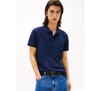 Poloshirt TOMMY JEANS "TJM SLIM PLACKET POLO EXT", Herren, Gr. L, blau (schwarz night navy), Piqué, Obermaterial: 100% Baumwolle, slim fit, Shirts Poloshirt (23675511-L)